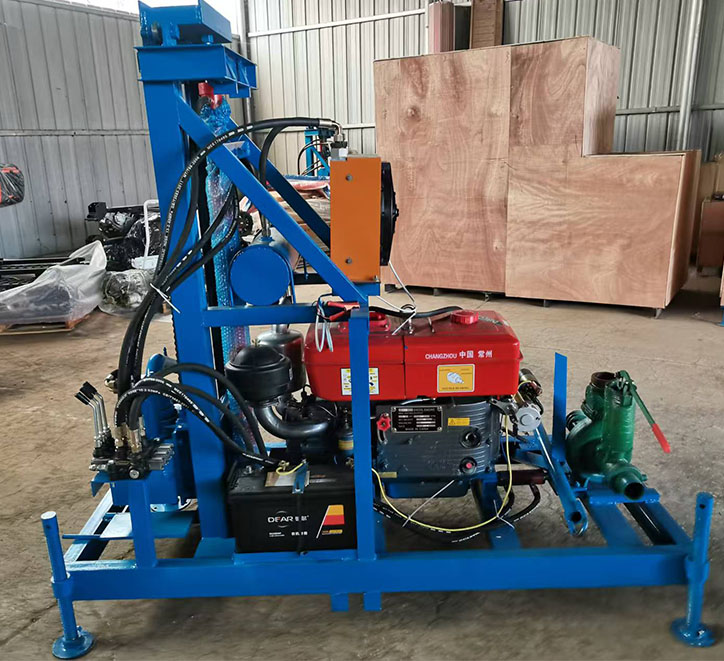 Diesel Hydraulic Borehole Water Well Drilling Rig